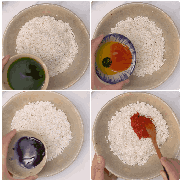 Five-colored sticky rice Five-colored sticky rice