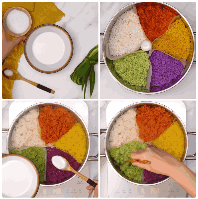 Five-colored sticky rice Five-colored sticky rice