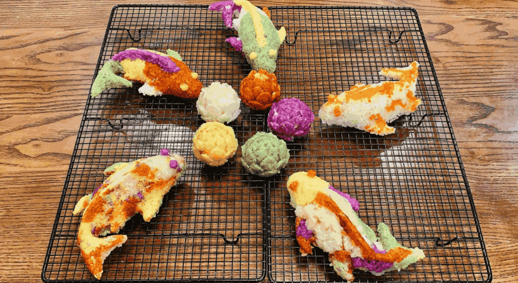 Five-colored sticky rice Five-colored sticky rice